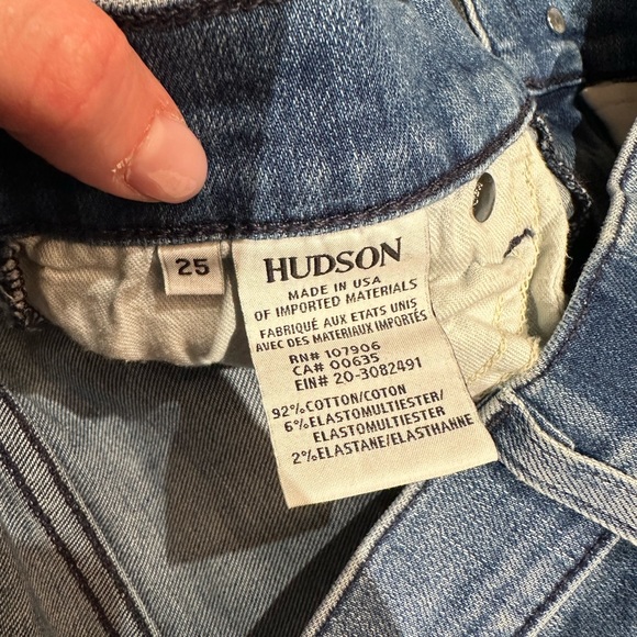 Hudson Tilda Mid Rise Crop Cigarette Jean - Picture 2 of 6